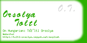 orsolya toltl business card